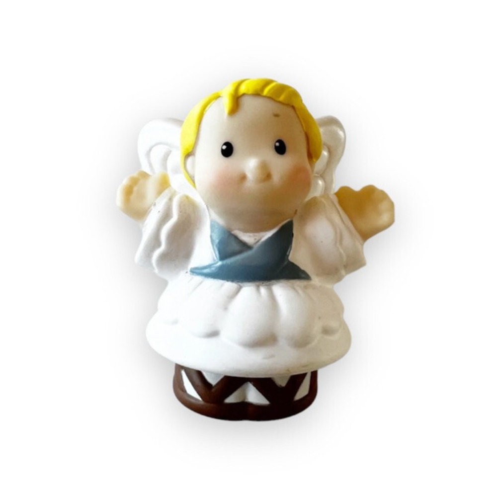Fisher Price Little People Mattel Angel Christmas Nativity Scene Star Blonde